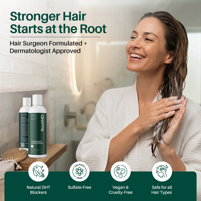 RootMD Thickening Conditioner – DHT Blocker for Thicker, Stronger Hair, 8 fl oz - Image 2