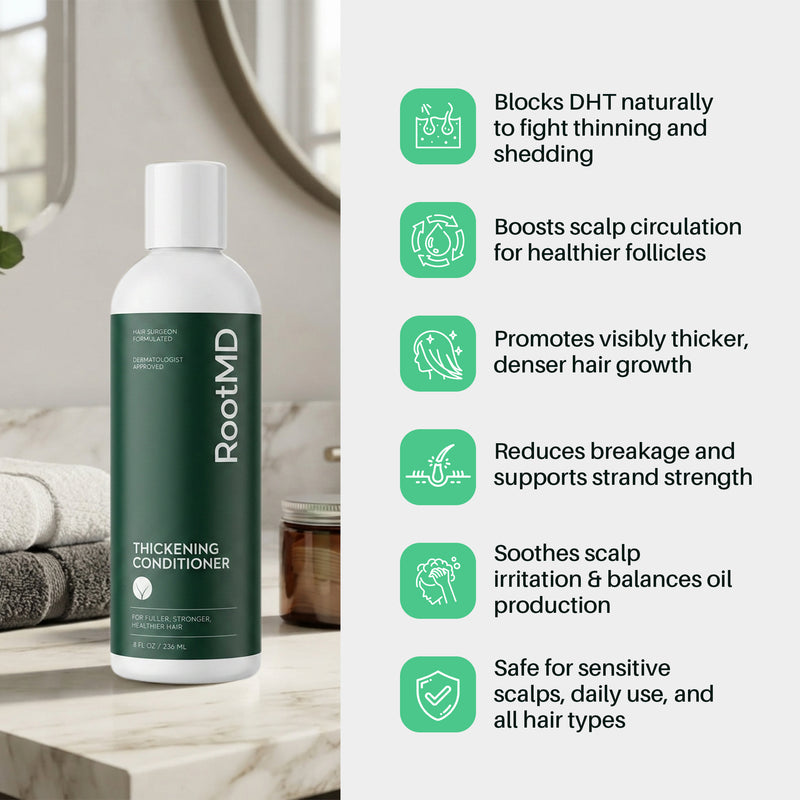 RootMD Thickening Conditioner – DHT Blocker for Thicker, Stronger Hair, 8 fl oz - Image 5