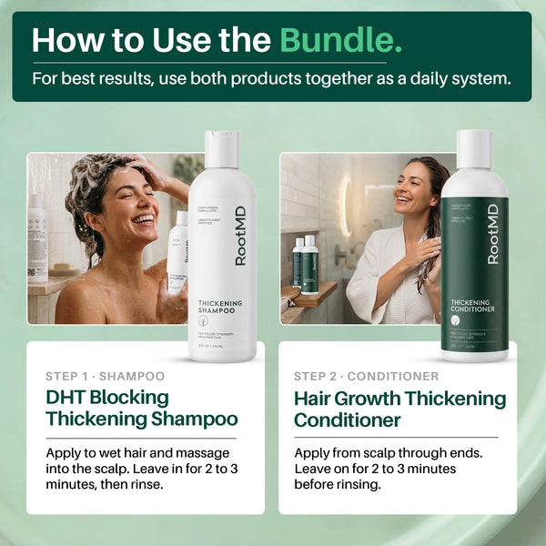 DHT Blocking Shampoo & Conditioner Duo for Thicker, Stronger Hair