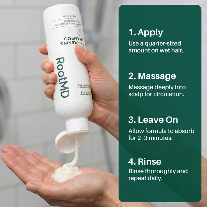 RootMD Thickening Shampoo. DHT Blocker for Thicker, Stronger Hair - Image 7